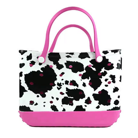 Sac de plage Eva imprimé à motif géométrique, fourre-tout polyvalent