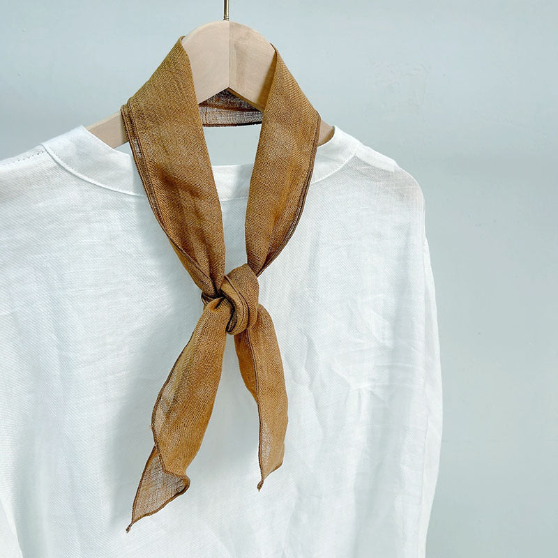 Spring And Summer Women Linen Small Long Scarf