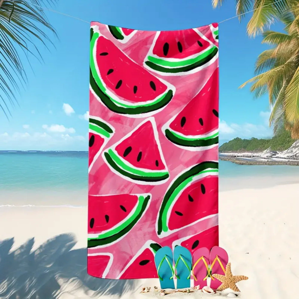 Toalla de playa con estampado gráfico de mal de ojo