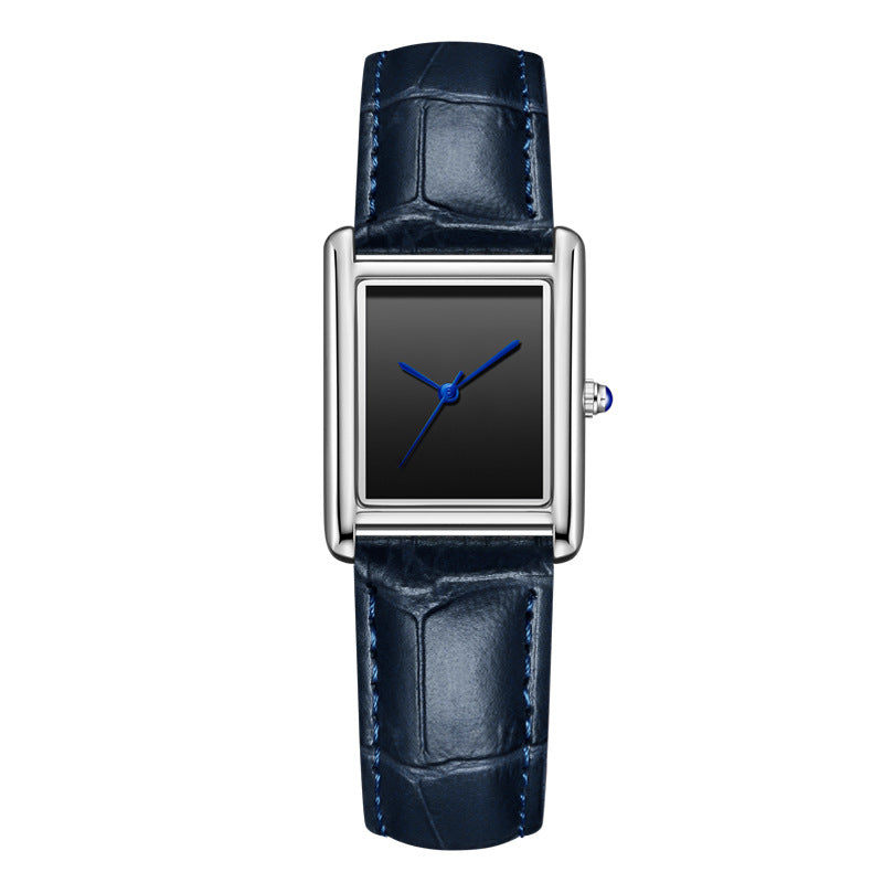 Casual Square Dial Waterproof Quartz Watch for Men and Women