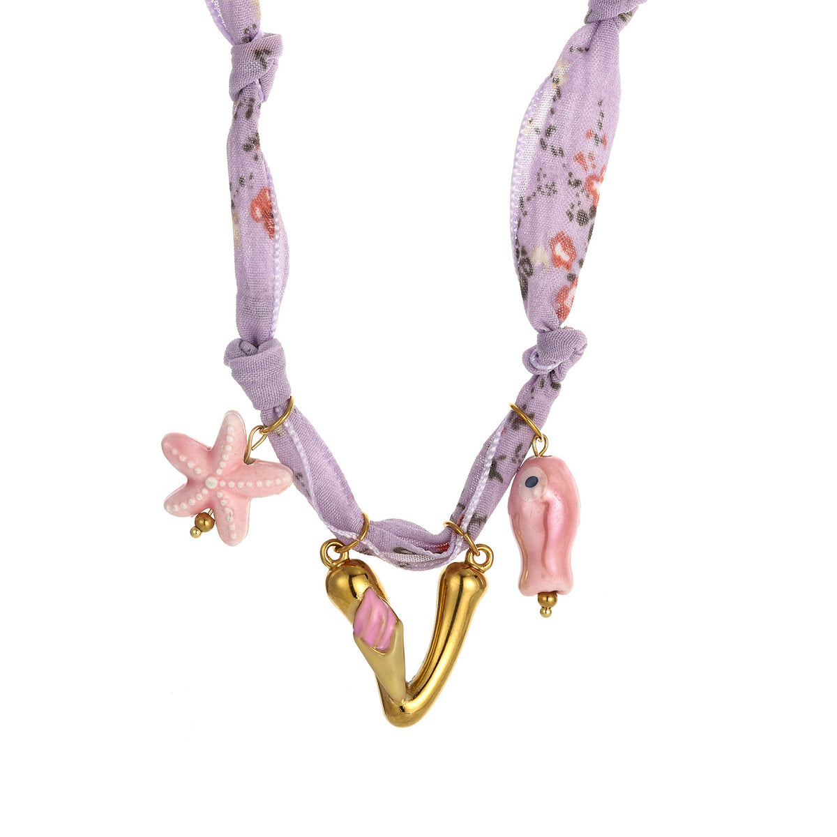 Collares de seda con colgante de letras inglesas y aceite de gota hechos a mano para mujer