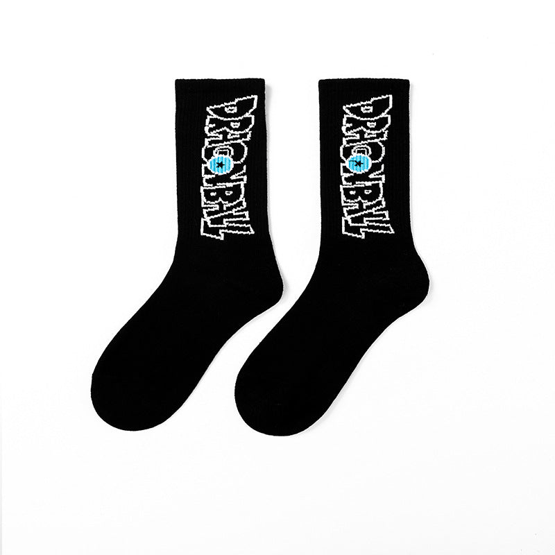 Calcetines de Halloween para hombre con diseño punk de calavera y palmeras y astronauta