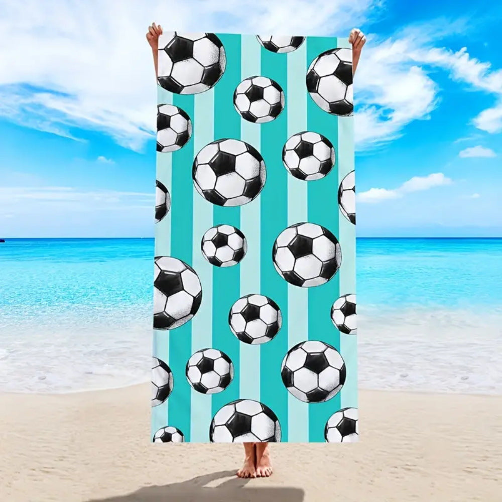 Toalla de playa con estampado gráfico de mal de ojo