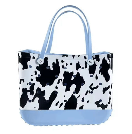 Sac de plage Eva imprimé à motif géométrique, fourre-tout polyvalent