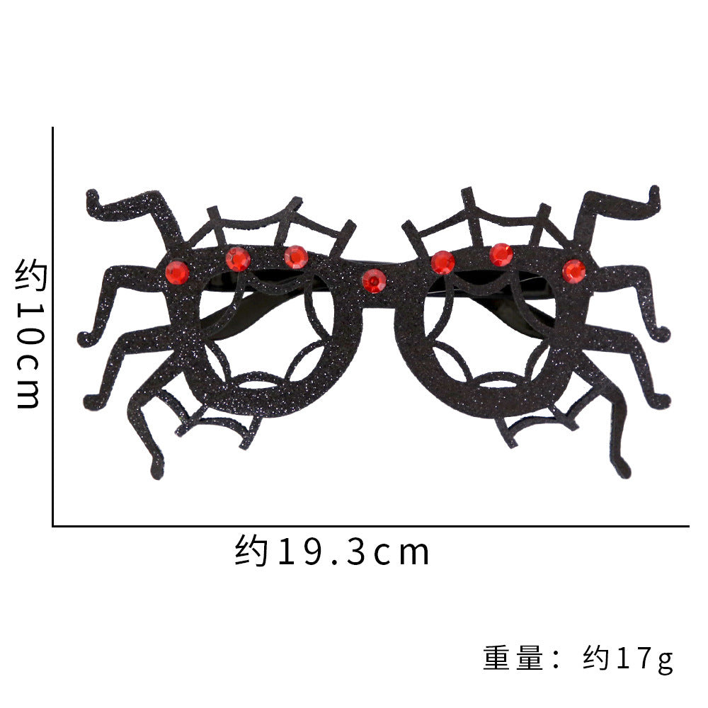 Décoration de fête d'Halloween avec des lunettes en plastique