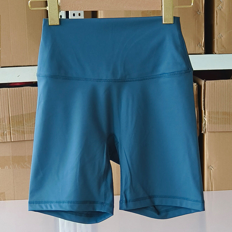 Short de yoga taille haute uni pour femme