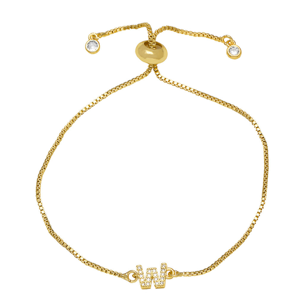 Fashion Adjustable Alphabet Bracelet for Women