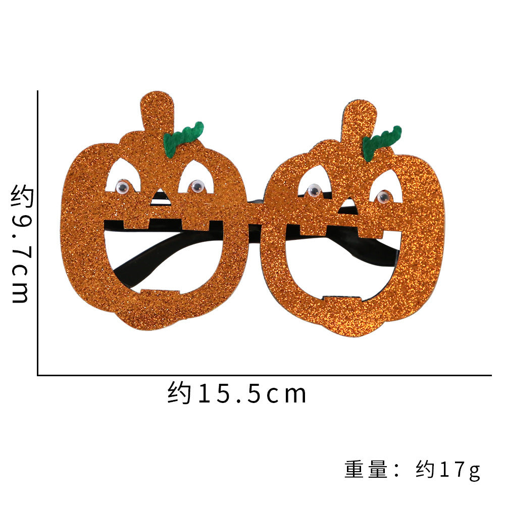 Décoration de fête d'Halloween avec des lunettes en plastique