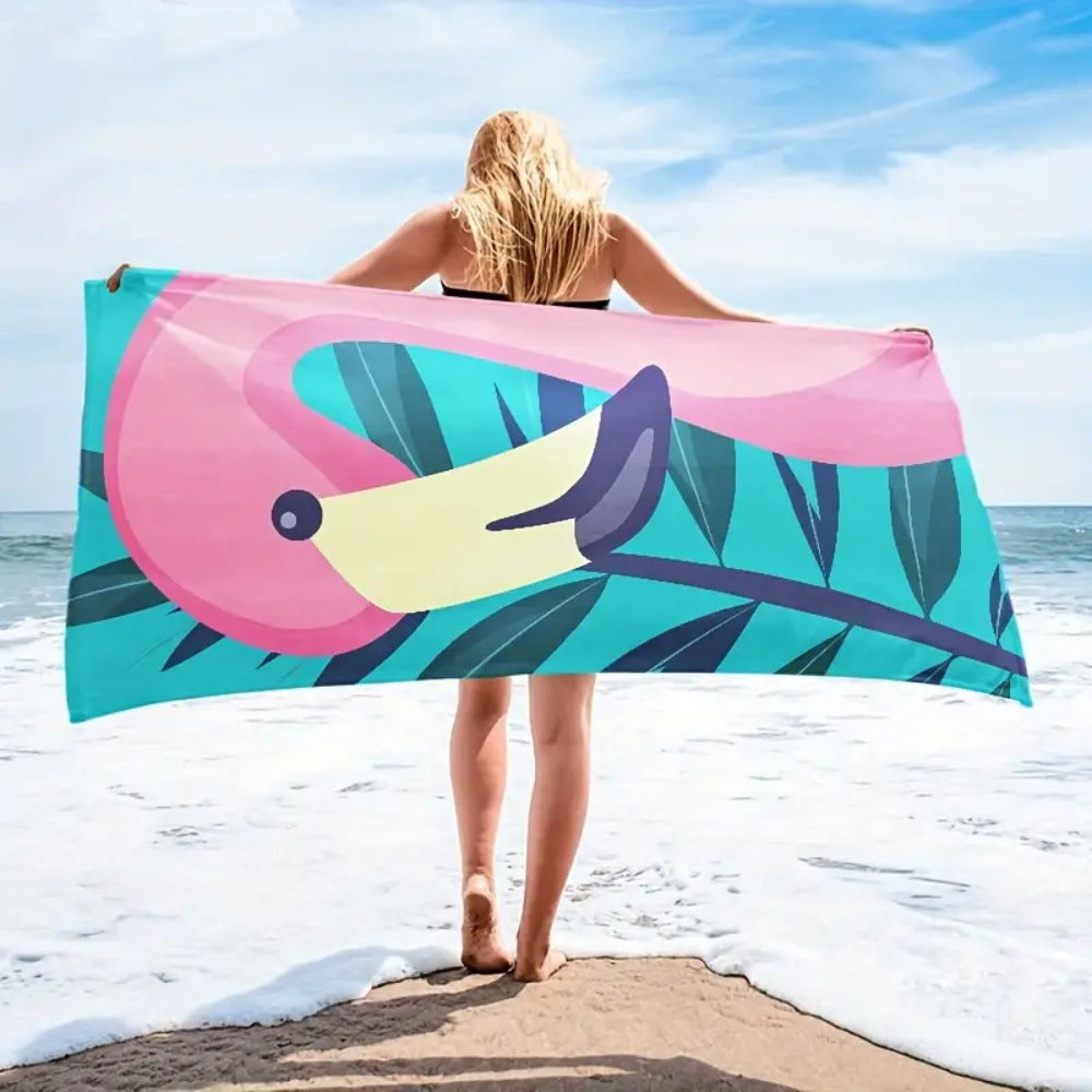 Toalla de playa con estampado gráfico de mal de ojo