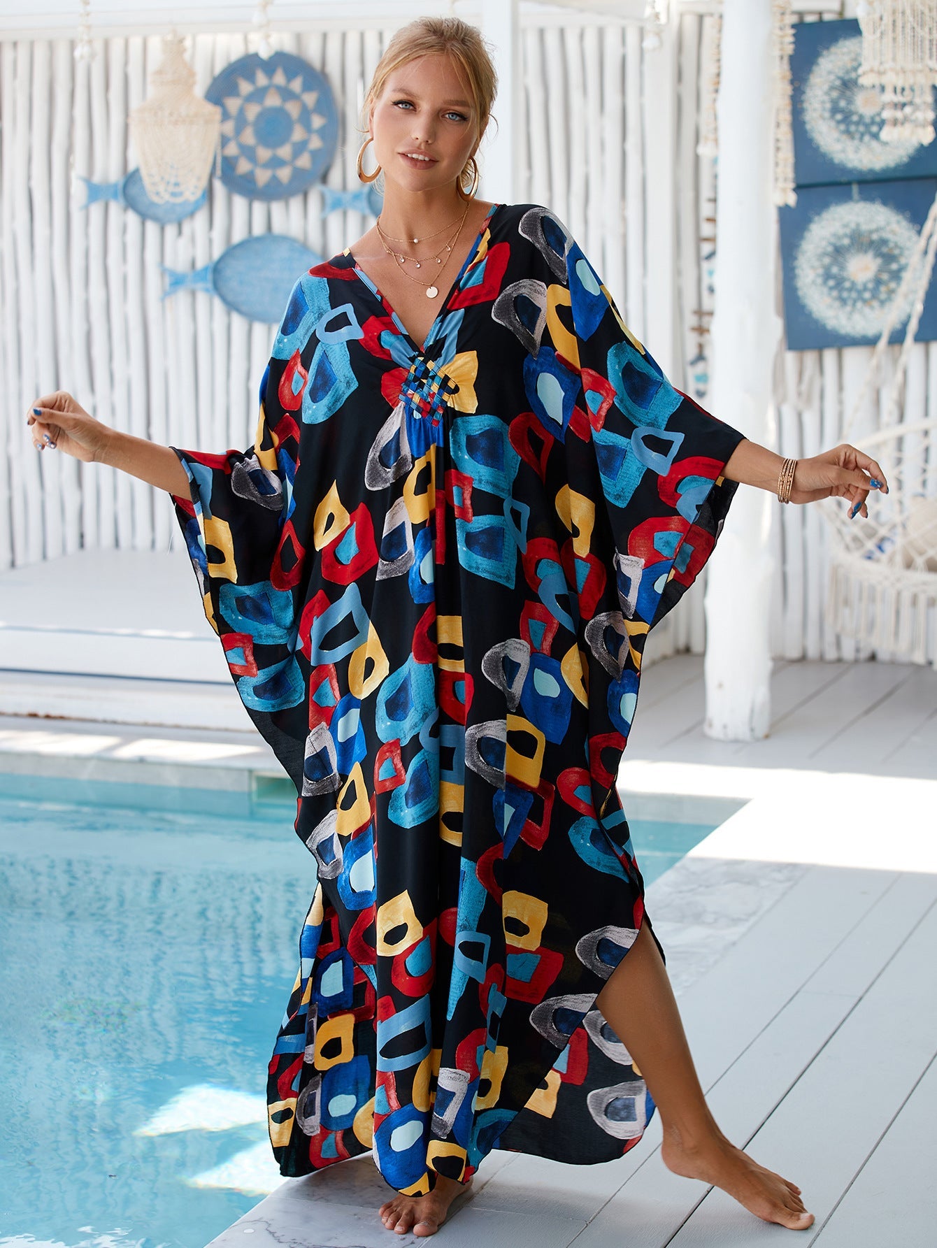 Vestido playero informal para vacaciones de verano