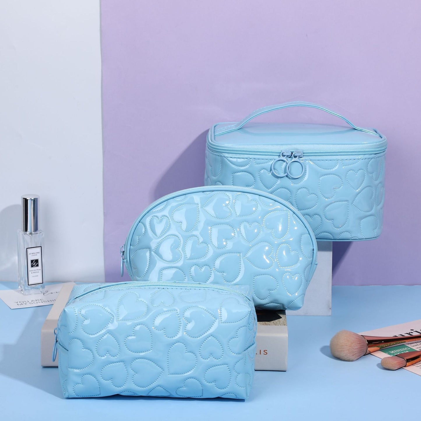 Bolsa de cosméticos con forma de corazón de San Valentín estilo Y2k de Dopamine