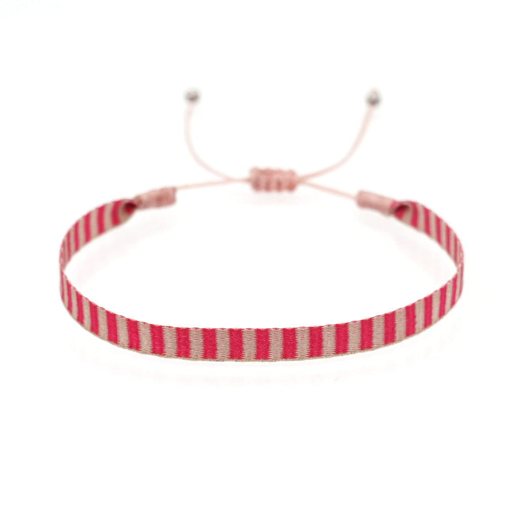 Bohemian Ethnic Ribbon Handwoven Bracelet