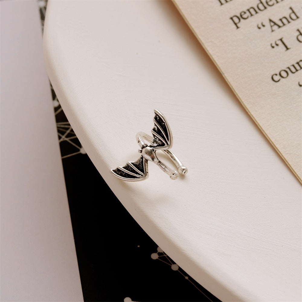 Halloween Women Cartoon Skeleton Pumpkin Bat Earrings