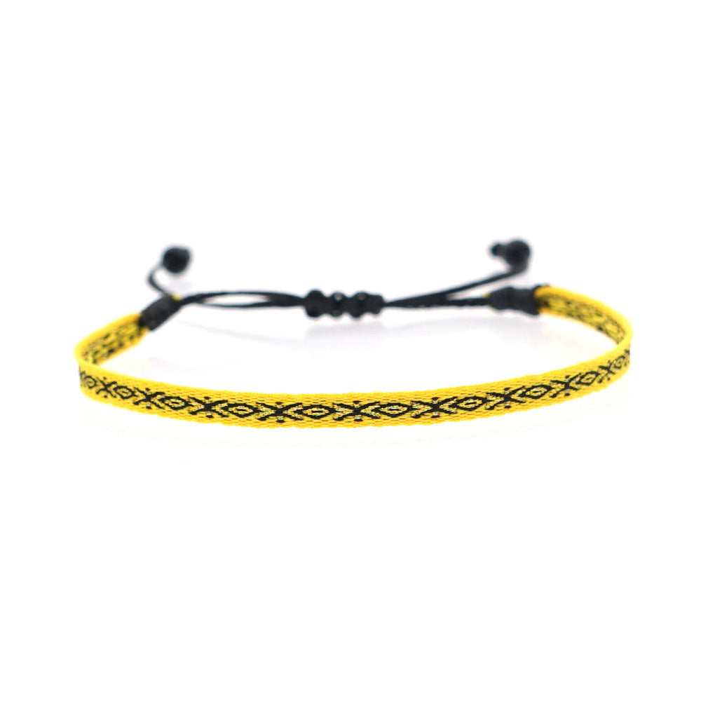 Bohemian Ethnic Ribbon Handwoven Bracelet
