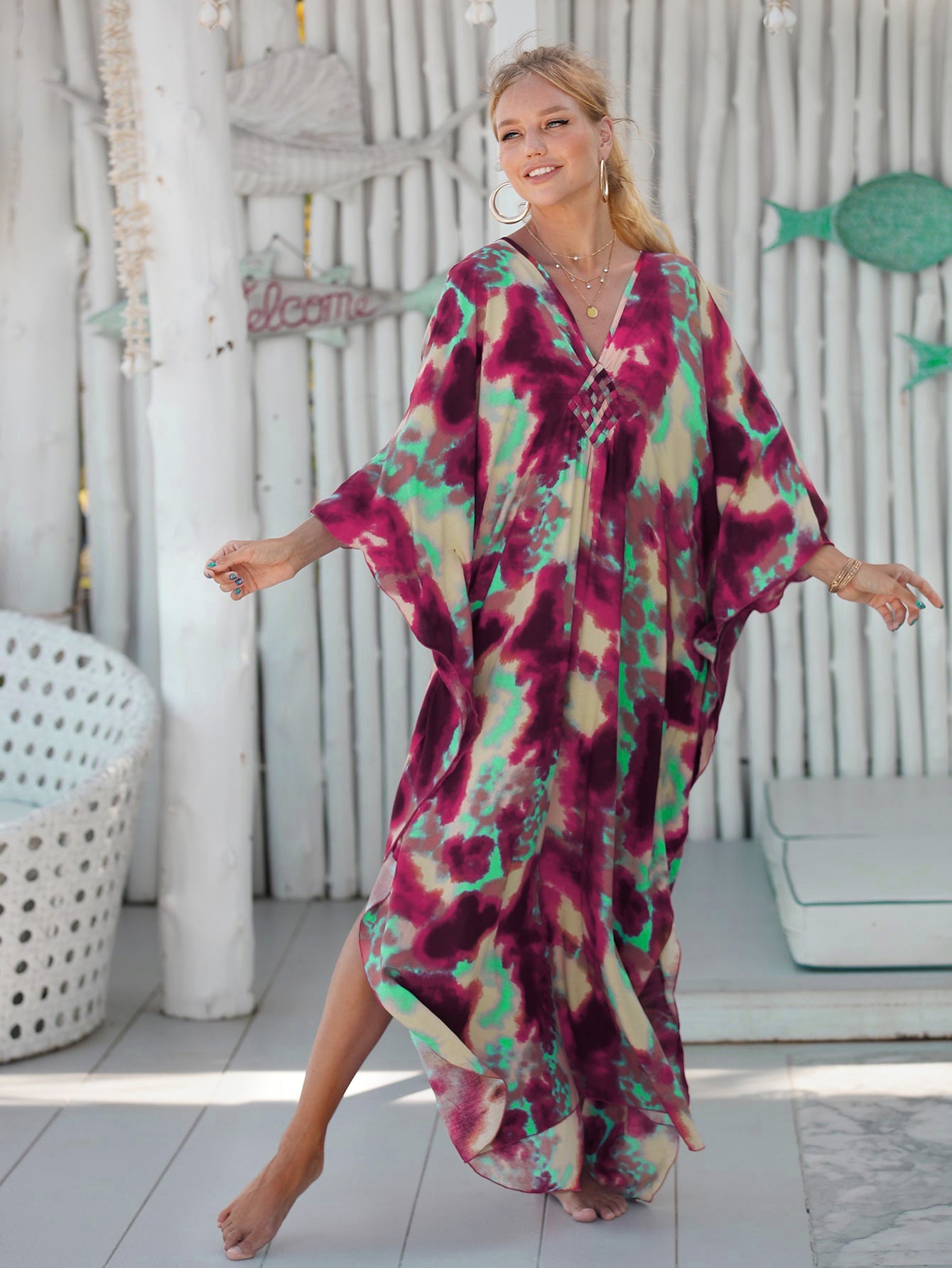 Vestido playero informal para vacaciones de verano