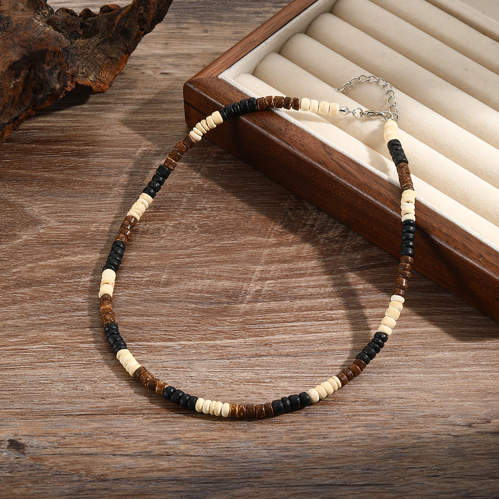 Men Fashion Turquoise Beaded Necklace