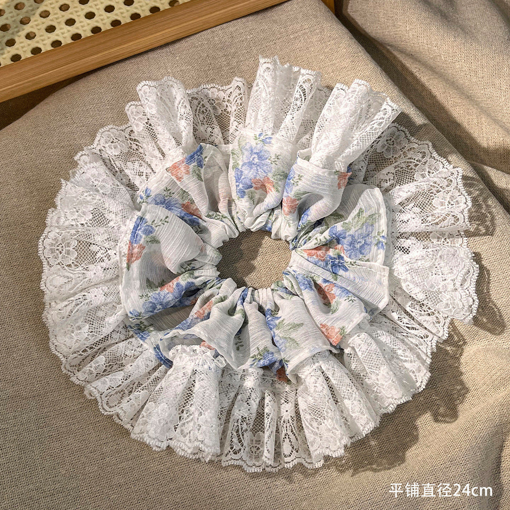 Coletero de encaje con estampado floral para mujer