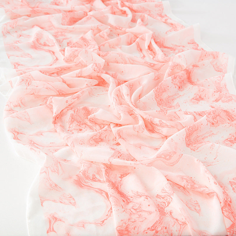 Women Summer Spring Floral Chiffon Long Scarf