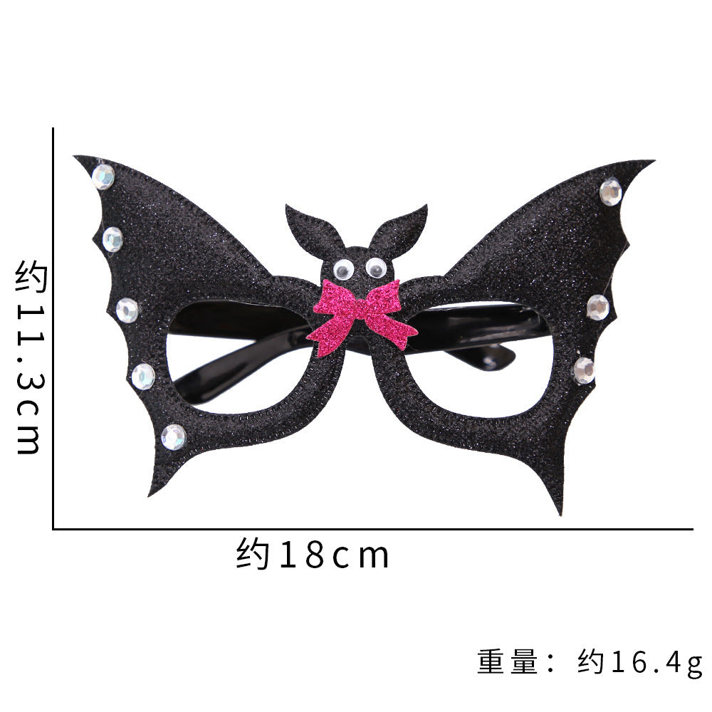 Décoration de fête d'Halloween avec des lunettes en plastique