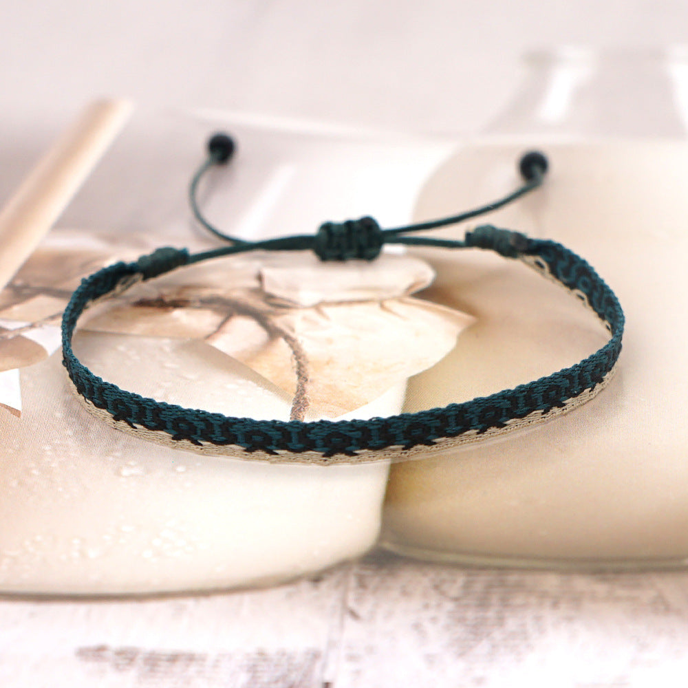 Bohemian Ethnic Ribbon Handwoven Bracelet