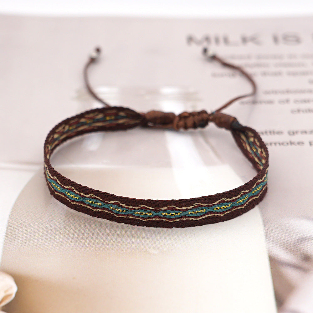 Bohemian Ethnic Ribbon Handwoven Bracelet