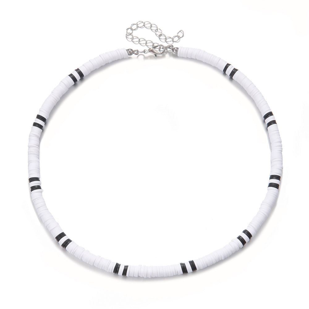 Collar de cuentas turquesas de moda para hombre