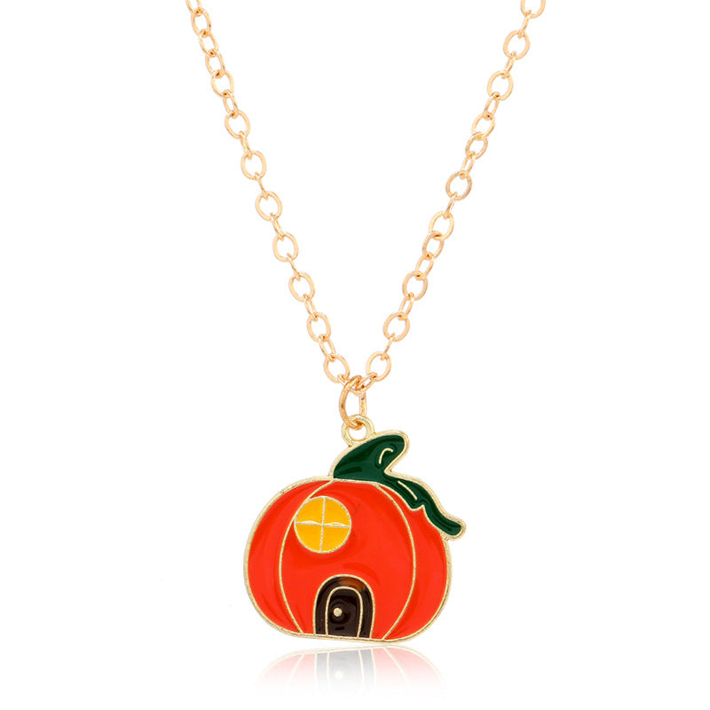 Collar con colgante de monstruo vintage lindo para mujer de Halloween