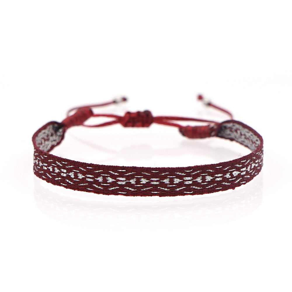 Bohemian Ethnic Ribbon Handwoven Bracelet
