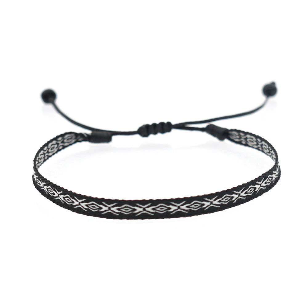 Bohemian Ethnic Ribbon Handwoven Bracelet