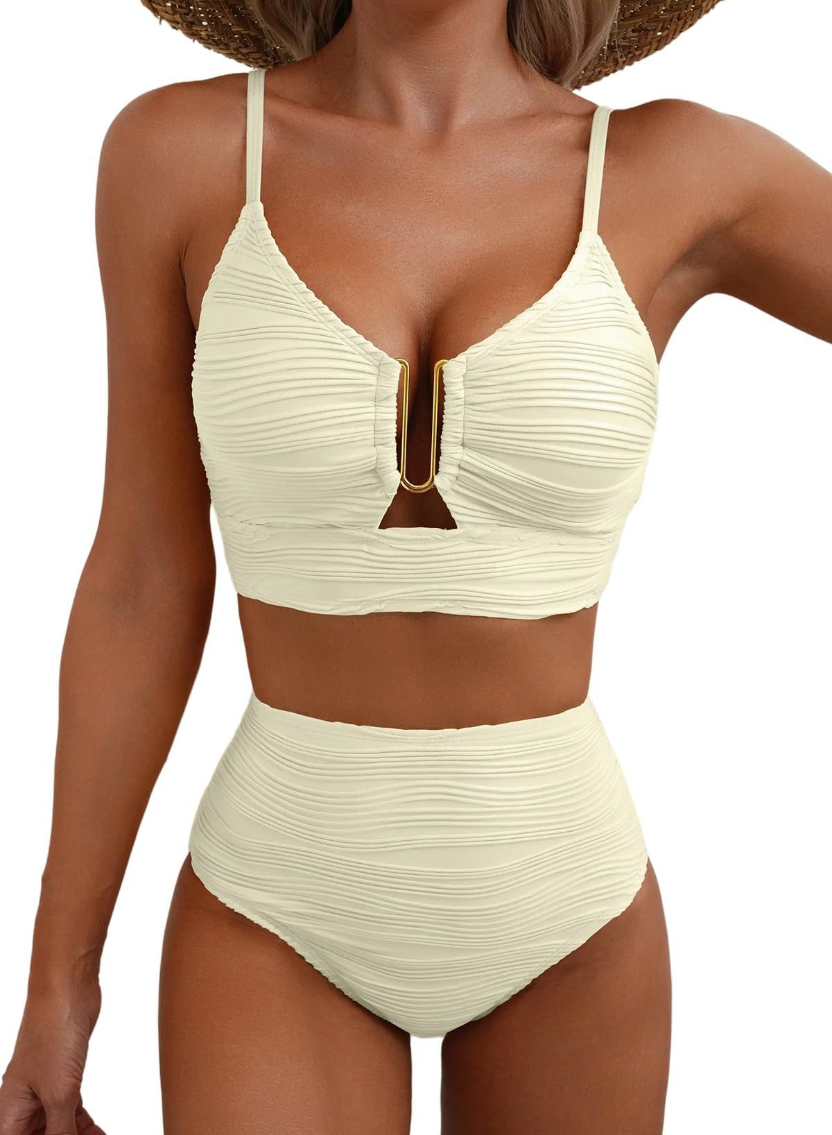 Women Fashion Sexy Solid Color Bikini Swimsuit