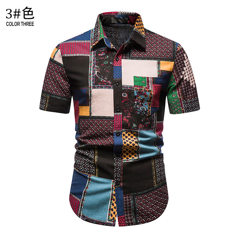 Camisa informal de verano para hombre para vacaciones en la playa