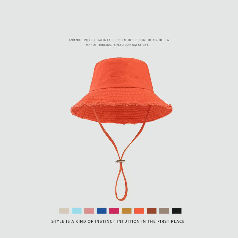 Sombrero de pescador plegable de color sólido informal para mujer