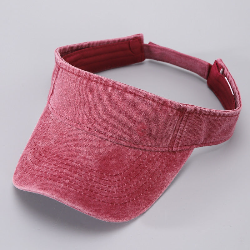 Chapeau de protection solaire respirant en coton denim décontracté pour homme