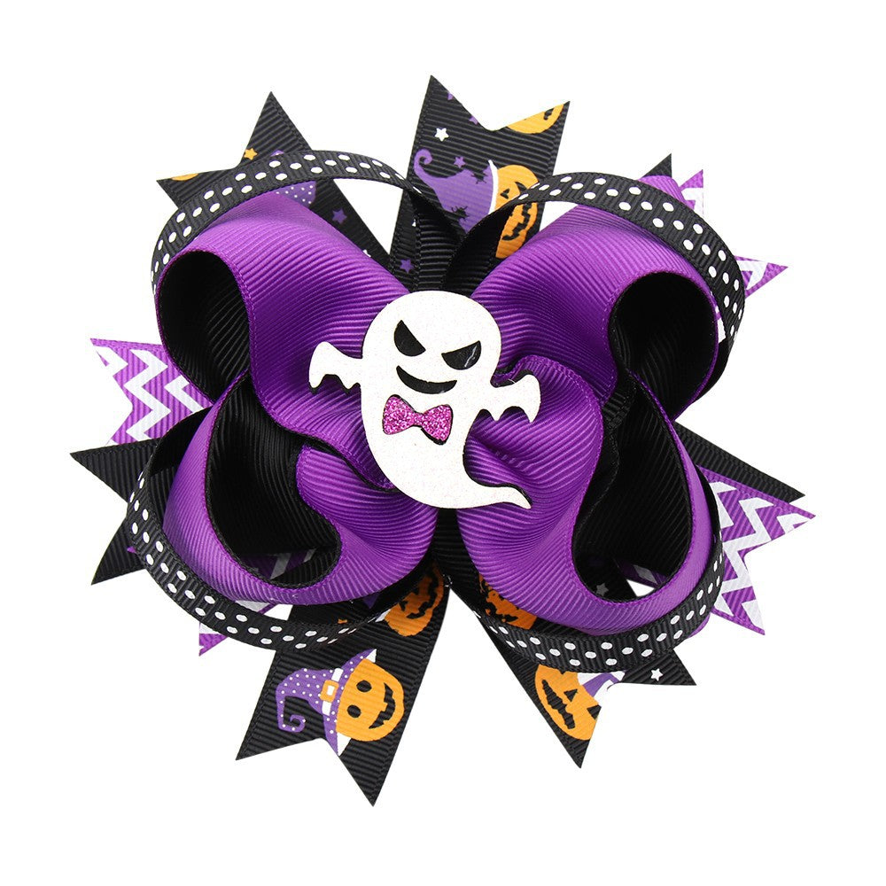 Children Kids Baby Halloween Fabric Hairclip Accessory