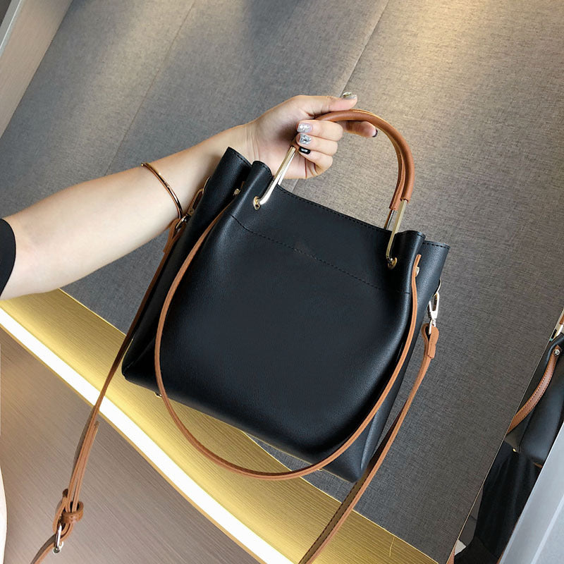 Women Bucket Large Capacity Shoulder Crossbody Bag