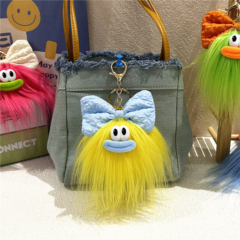 Cute Bow Doll Keychain Plush Cartoon Pendant