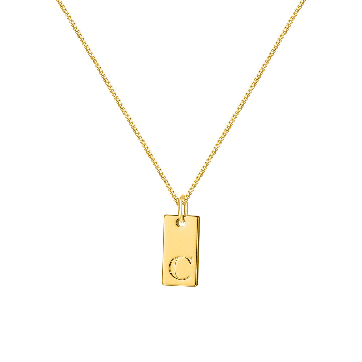 Collar con colgante de letra inglesa sencilla a la moda para mujer
