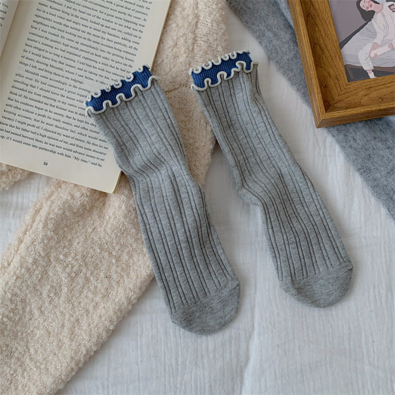 Fashion Distinctive Wood Ear Side Stockings