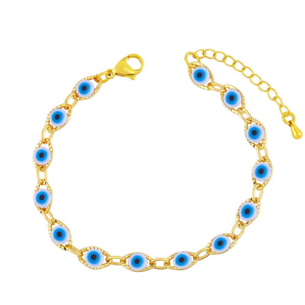 Pulsera creativa de ojo de diablo para mujer