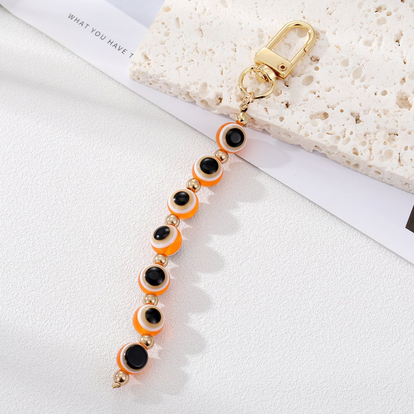 Women Fashion Creative Devil Eye Pendant Keychain