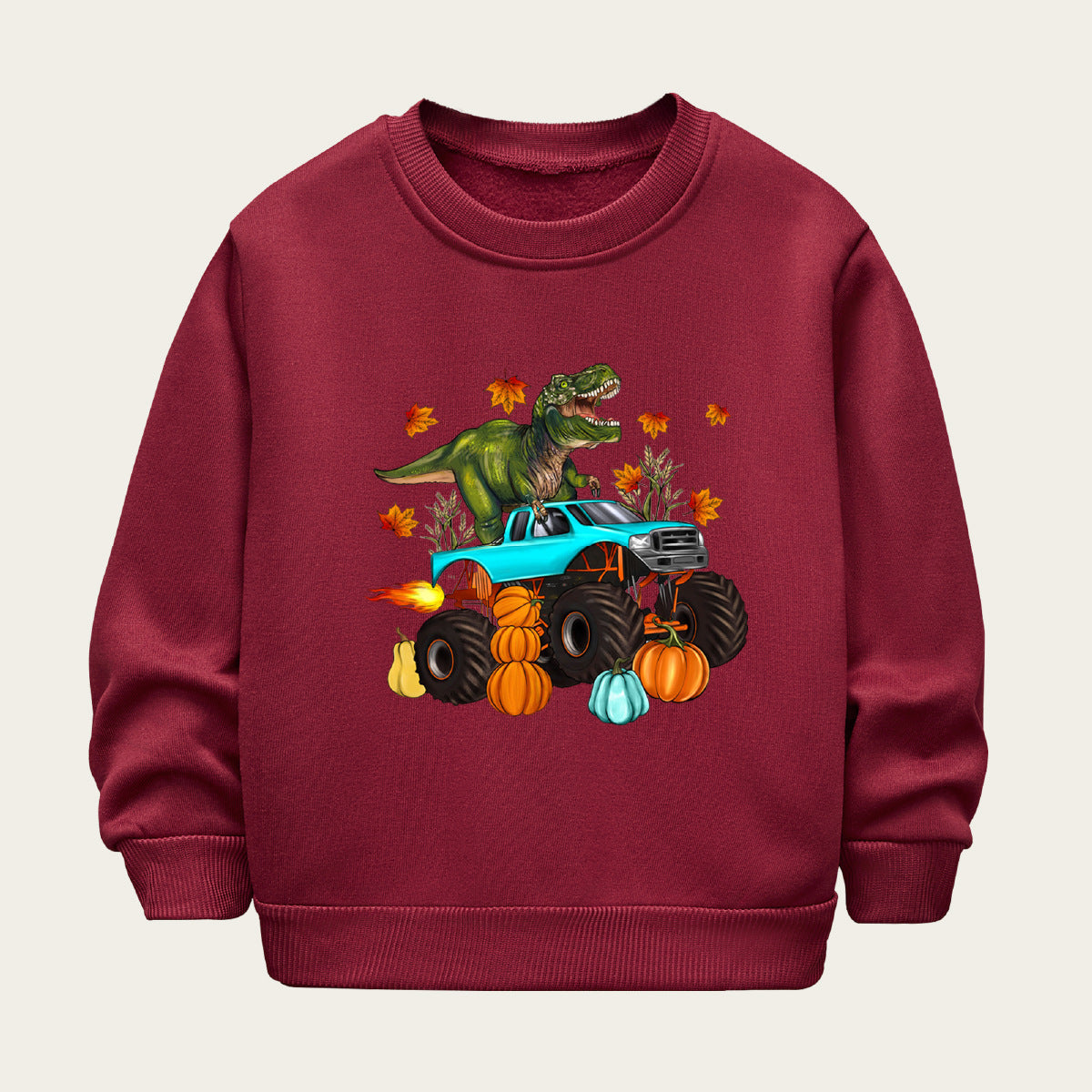 Kids Toddler Unisex Fleece Halloween Print Sweatshirts