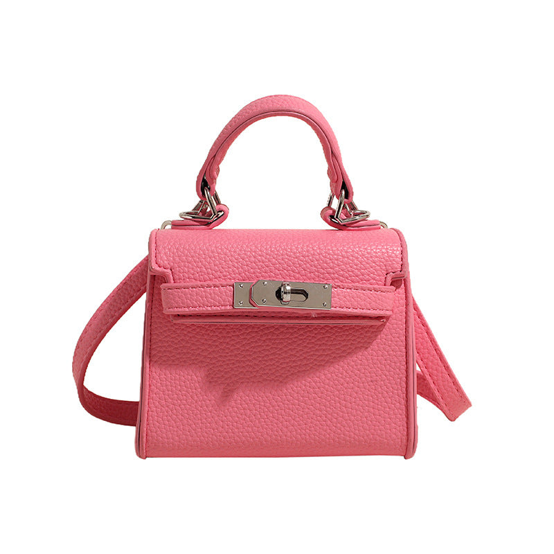 Mini bolso bandolera de moda de color liso