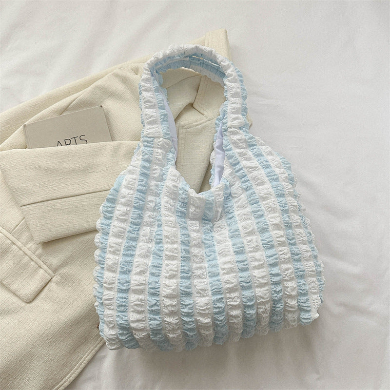 Bolso de mano plisado informal de moda para mujer