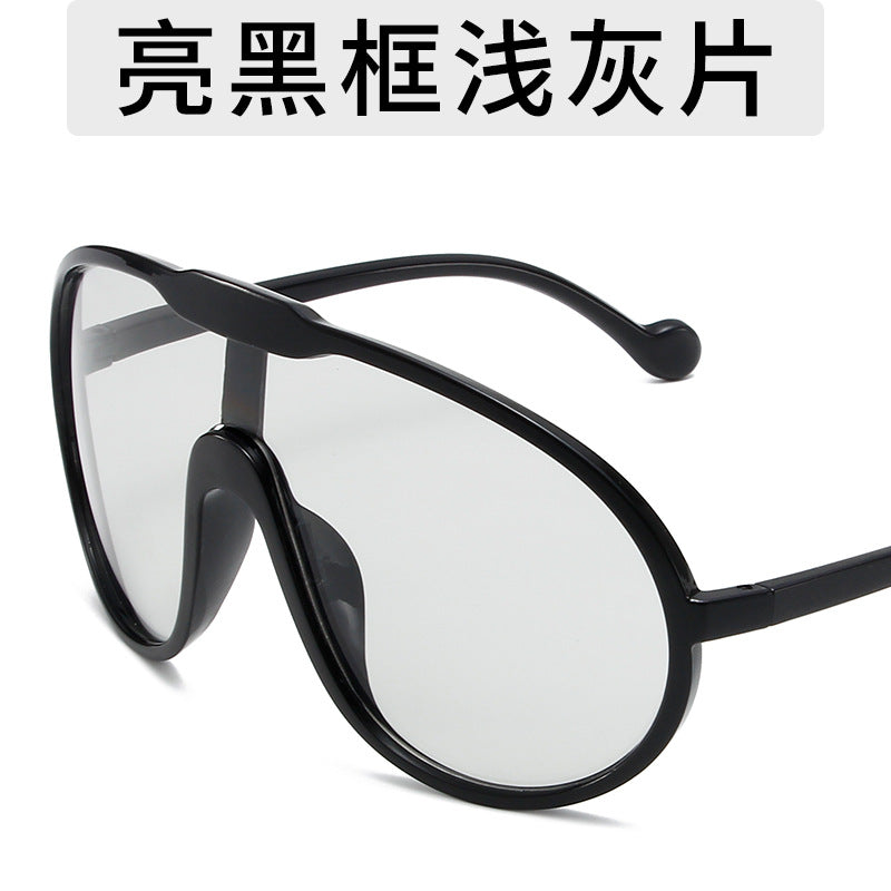 Gafas de sol personalizadas con montura grande exagerada de moda