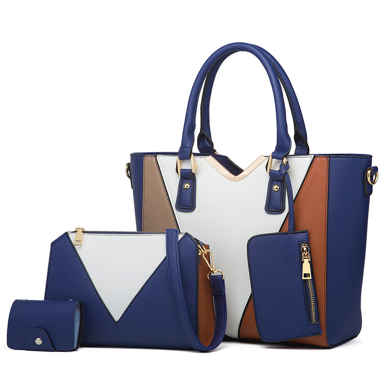 Ensemble de quatre sacs à main tendance en PU de grande capacité