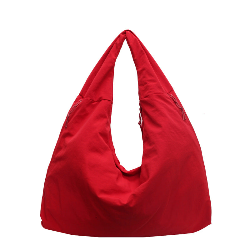Fashion Casual Solid Color Canvas Shoulder Bag