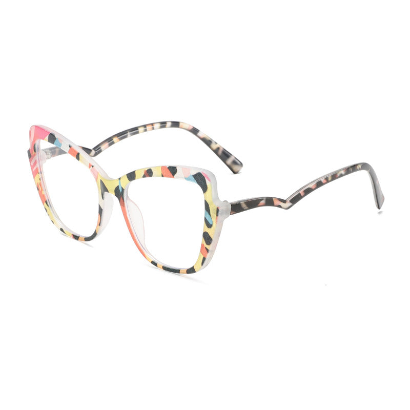 Marco de cristal de moda para mujer multicolor