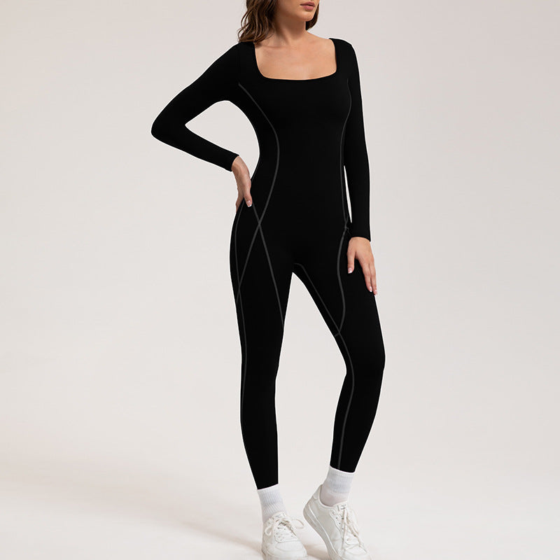 Women Yoga Fashion Line Sports Jumpsuit