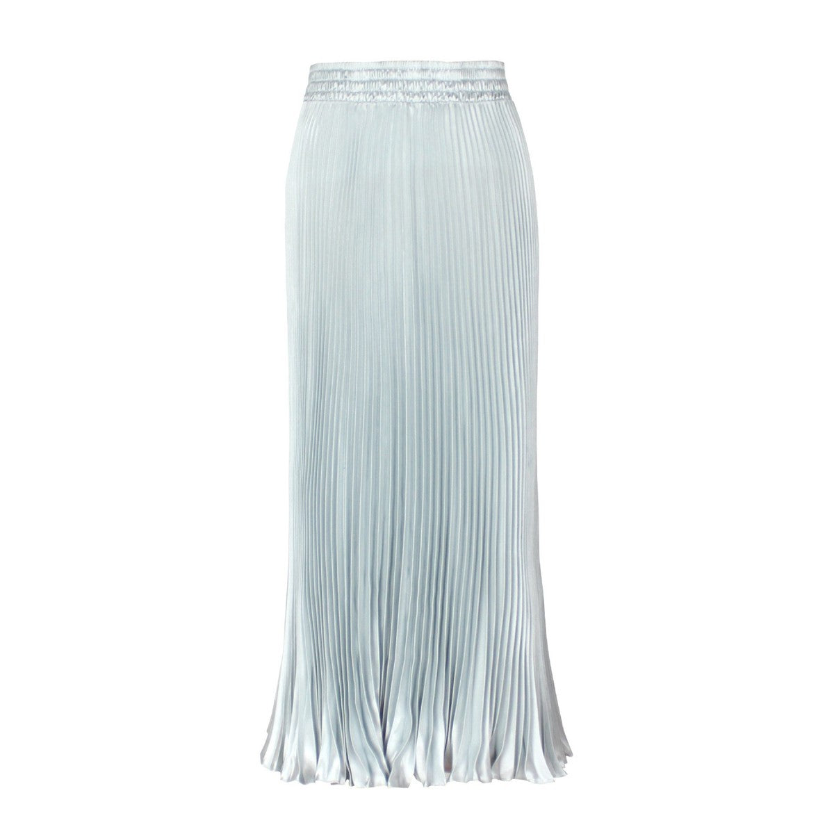 Women Fashion Solid Color Pleated Skirt in Cotton Silk