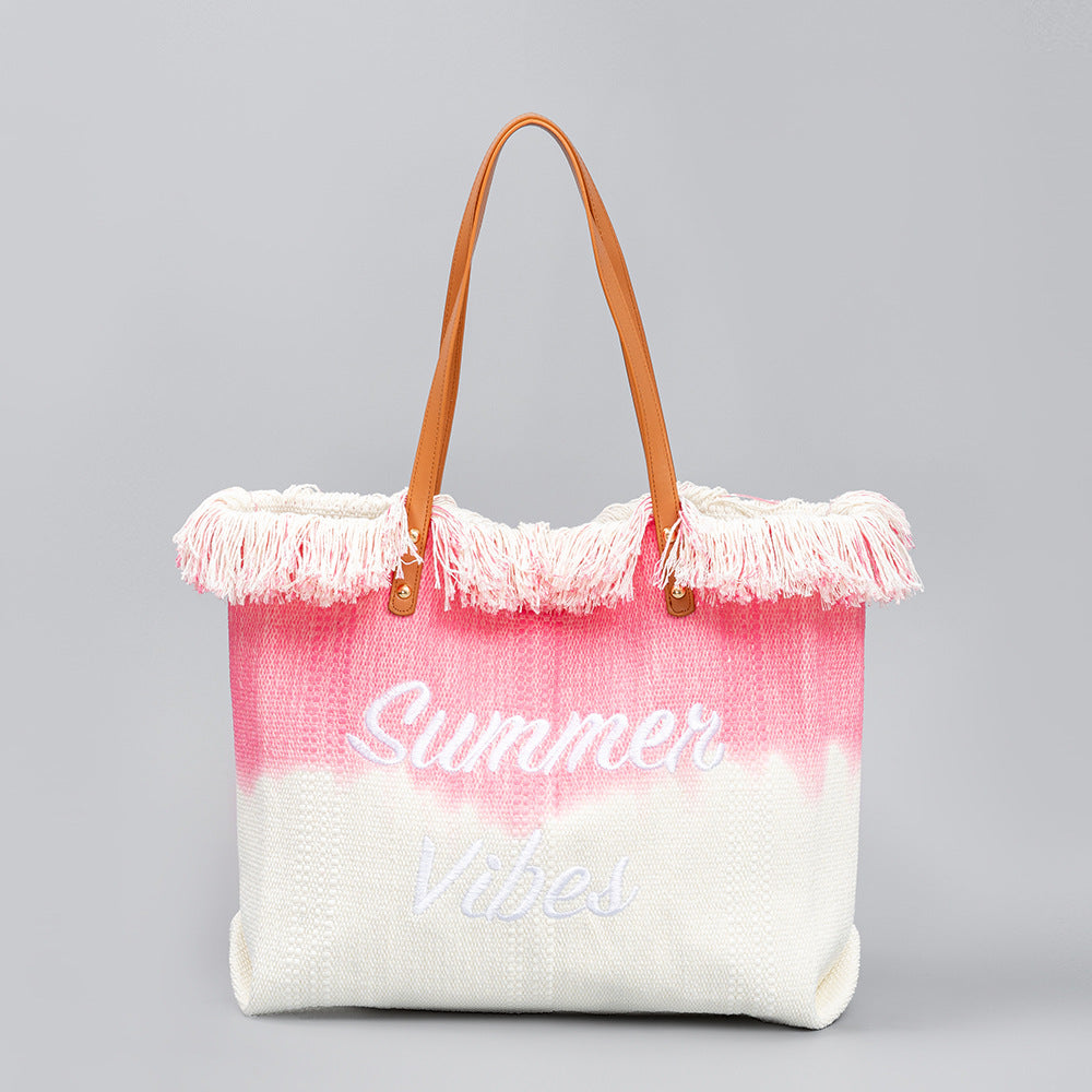 Sac fourre-tout brodé style bohème décontracté pour les fêtes